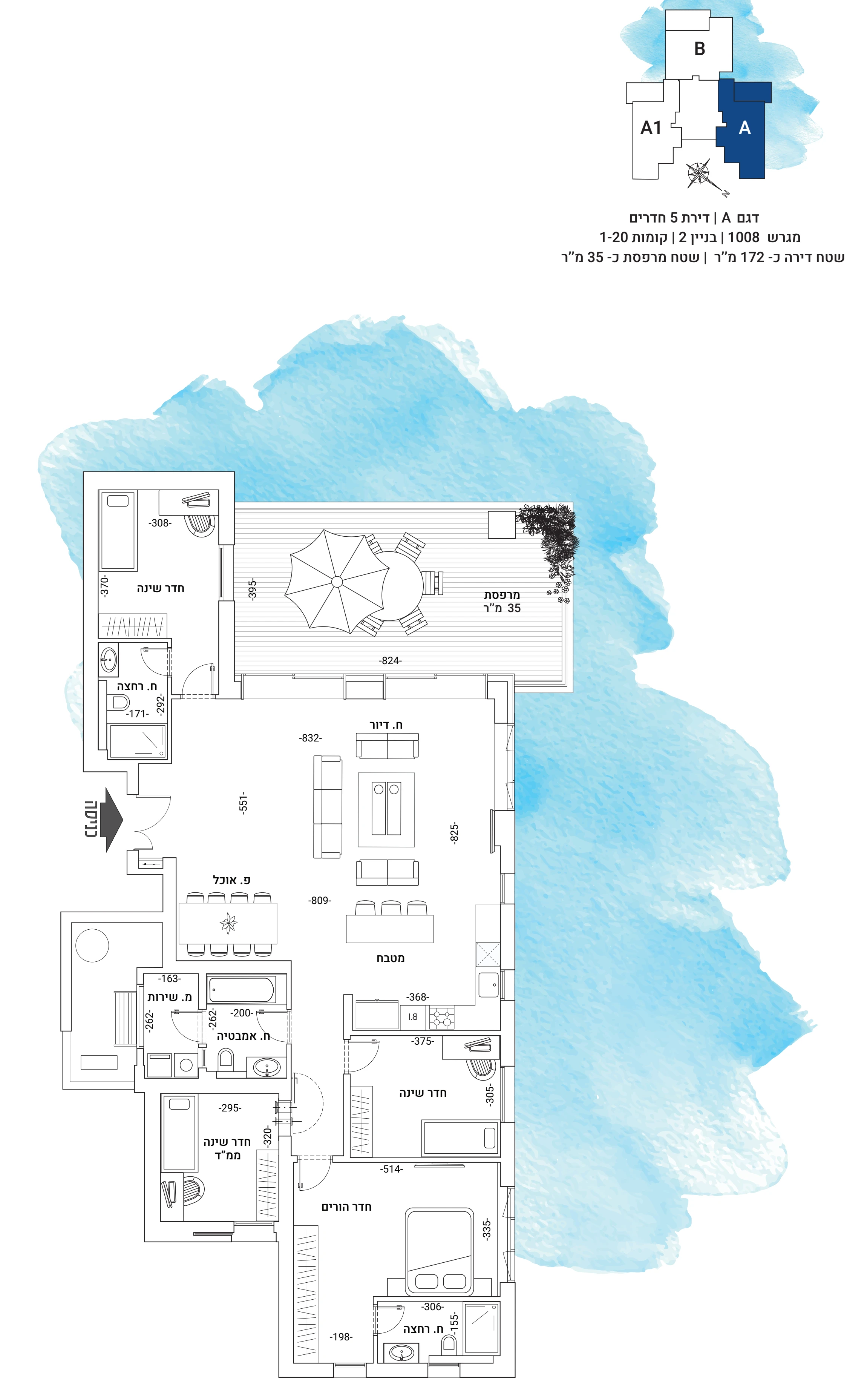 Floor plan 1 - YAMA Netanya