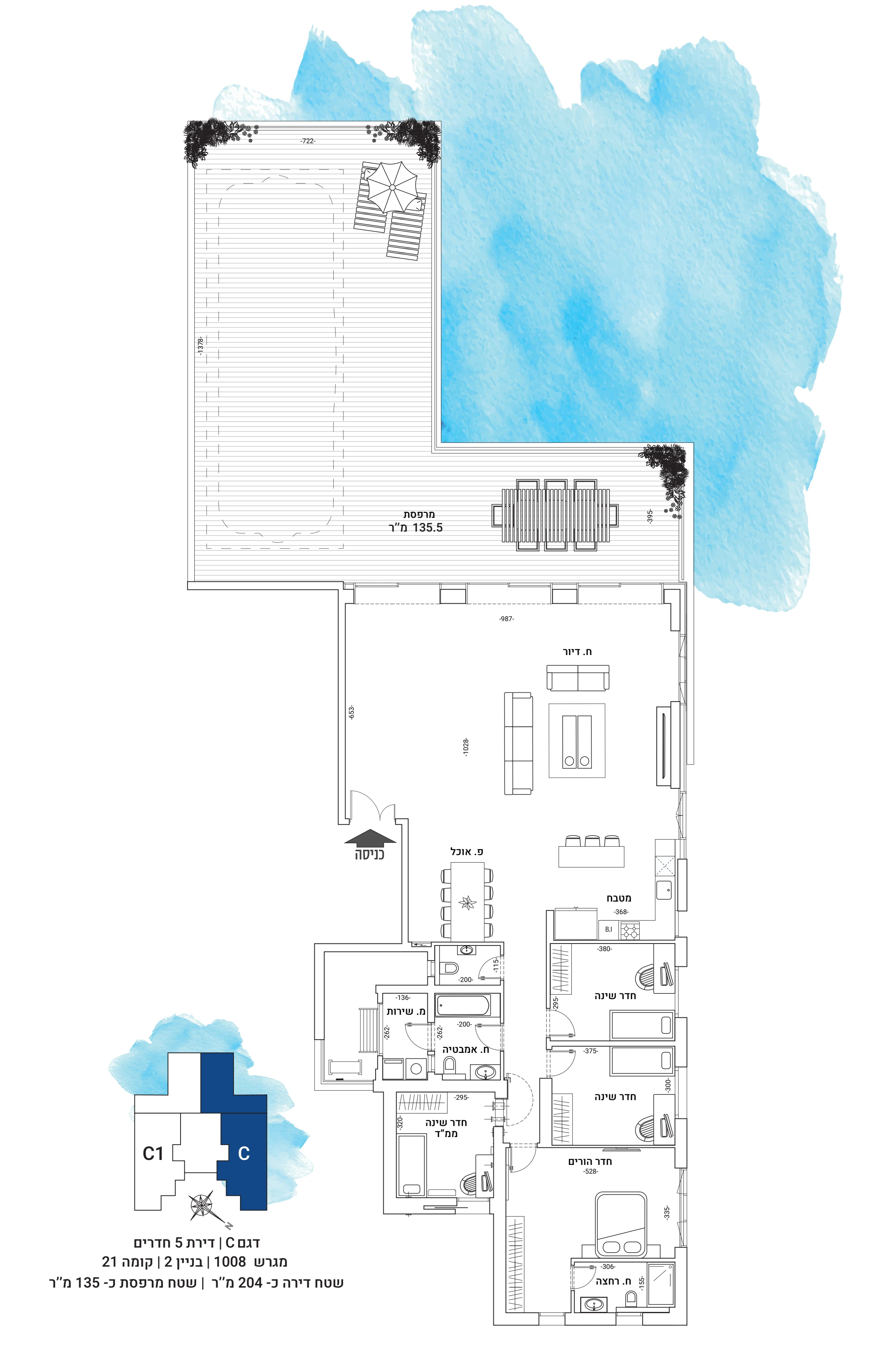 Floor plan 3 - YAMA Netanya