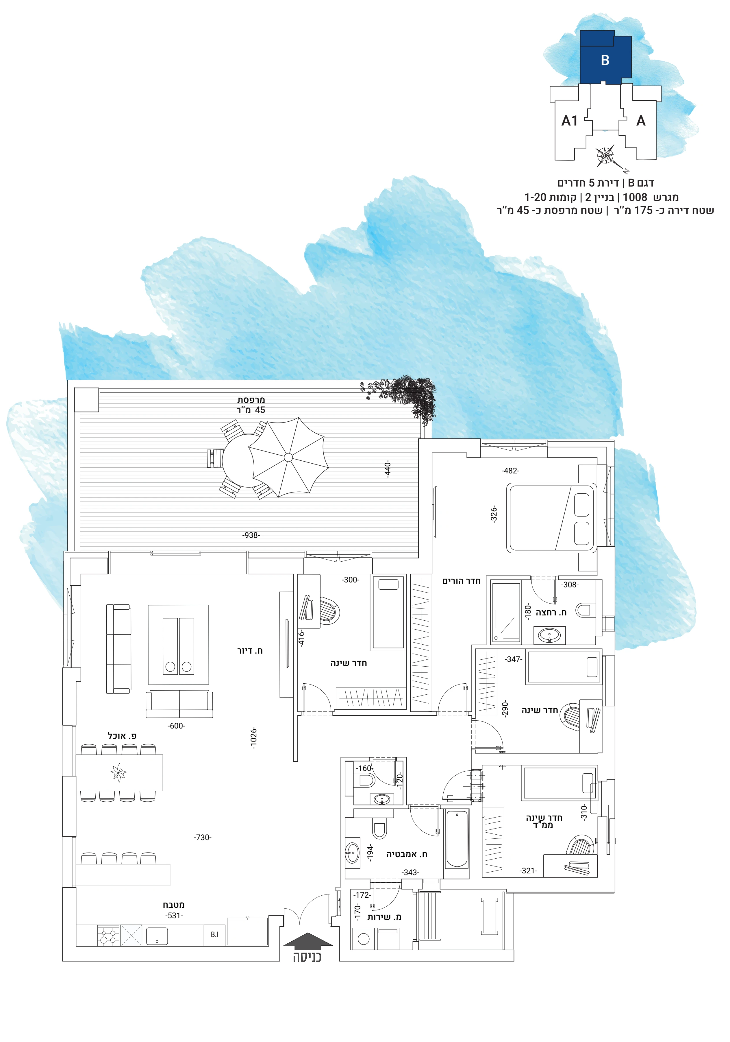 Floor plan 2 - YAMA Netanya