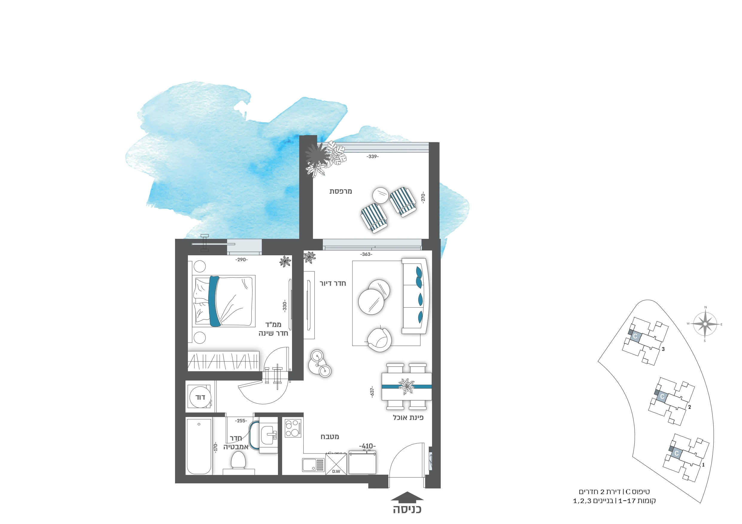 Floor plan 3 - YAMA Marina Ashkelon